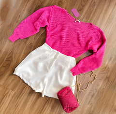 Blusa Liz Pink -Tricô - comprar online