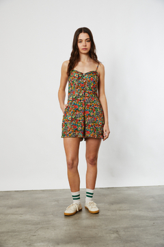 PLAYSUIT OAHU FLOWERS [JOHN L. COOK]