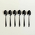 Set cucharitas negras x 6, linea Lisboa black