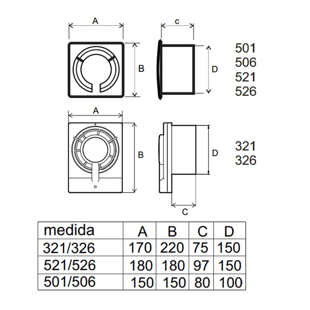 Extractor para baño Ecoclima