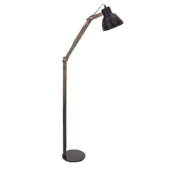 Lámpara de pie madera/metal - E27