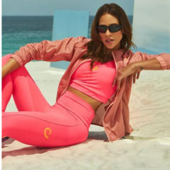 Legging Nakay Recortes Pink Electra Caju Brasil - comprar online