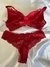 Imagem do Conjunto de Lingerie vermelho em Renda Sutia com bojo e aro - Elisa