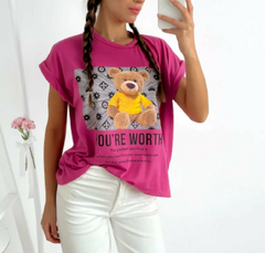 Remera Rebatible Oso (7410) - Sixtina Jeans 