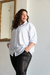 Camisa "Lolet" BLANCA , Plus Size - comprar online