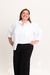 Camisa "Lolet" BLANCA , Plus Size - tienda online