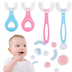 Escova de Dentes em silicone para Bebês e Crianças Em Forma De U Baby na internet