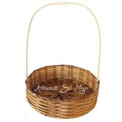 Cesta de Bambu tipo fraldeira tamanho 20cm ideal para cesta dia das mães - comprar online
