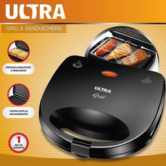 Sanduicheira Ultra S-13 750W Preto 750W - Antiaderente - comprar online