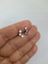 Mini Brinco Trio de estrelas Aço Inoxidável