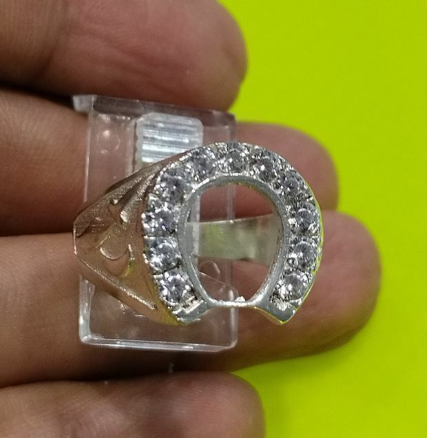 Anillo herradura plata 2025