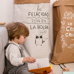 BOLSA DE PAPEL - LA FELICIDAD... - comprar online