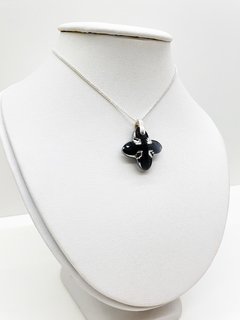 DIJE CRUZ SWAROVSKI NEGRO - tienda online