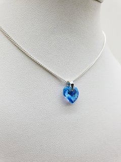 DIJE CORAZÓN CELESTE SWAROVSKI - Laura Valentinuz