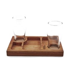 TABLA PARA PICADA + VASOS