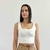 Blusa Top Denver Cellita Tricot - Branco