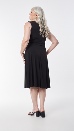 Vestido combinado simil lent 1/2 pierna N2024 - tienda online