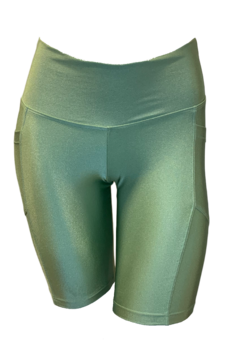 Bermuda faixa lateral - bolso - lycra - Fit Couture 