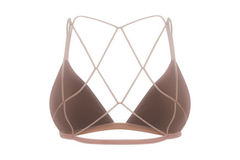 Top strappy bra tule - modelo isabela (peça promocional - não incluso bojo) - loja online