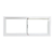 Ventana corrediza de aluminio blanco FORTUNA Basic 1.20X0.50m con vidrio 3mm - comprar online