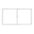 Ventana corrediza de aluminio blanco FORTUNA Basic 1.80x1.00m con vidrio 3mm - comprar online