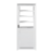 Puerta de aluminio FORTUNA Linea Basic tubular 36mm con 1/2 ventana-postigo en internet