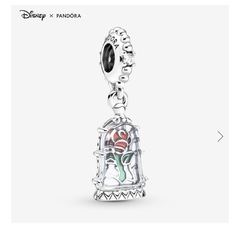 Disney Beauty and the Beast Enchanted Rose Dangle Charm