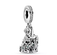 Tinker Bell and Fantasyland Castle Dangle Charm by Pandora – Peter Pan – Disney Parks