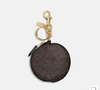 Circular Coin Pouch Bag Charm In Signature Canvas