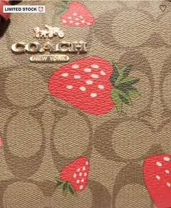 Mini Jamie Camera Bag In Signature Canvas With Wild Strawberry Print - Magic_Fashiooon