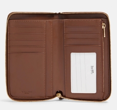 Medium Id Zip Wallet In Signature Canvas - comprar en línea