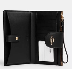 Phone Wallet In Colorblock Signature Canvas Coach - comprar en línea