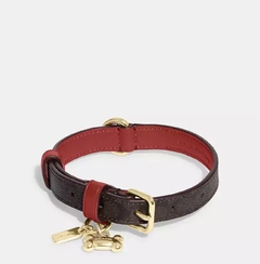 Boxed Small Pet Collar In Signature Canvas