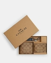 Coach Boxed 3 In 1 Wallet Gift Set In Signature Canvas