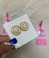 Enamel Button Earring Aretes Tory Burch