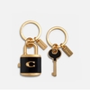 Lock And Key Bag Charm Key Ring