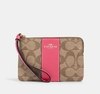 Corner Zip Wristlet In Signature Canvas