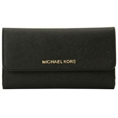 Jet Set Large Logo Trifold Wallet Michael Kors