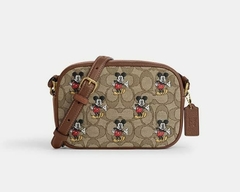 Disney X Coach Mini Jamie Camara Bag In Signature Jacquard