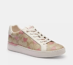 Clip Low Top Sneaker In Signature Canvas With Hearts Coach 4.5 mx