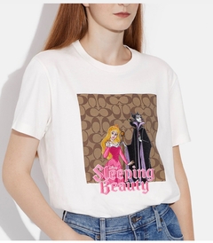 Disney X Coach Signature Sleeping Beauty T Shirt XS