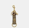 Coach Trigger Snap Bag Charm In Signature Canvas