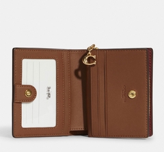 Snap Wallet In Signature Canvas With Wildflower Print - comprar en línea