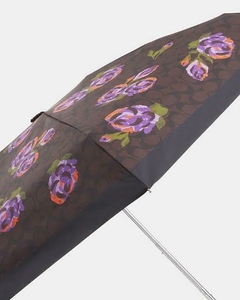 Mini Umbrella In Signature Rose Print Paraguas Coach - Magic_Fashiooon