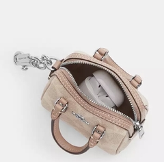 Mini Rowan Bag Charm In Signature Canvas - comprar en línea