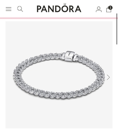 Pandora Timeless Pavé Cuban Chain Bracelet