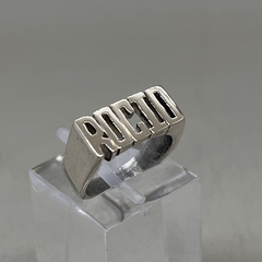 Anillo plata con discount nombre