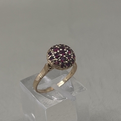 Anillo Antiguo Frutillita oro 18k Rub es 3 45g