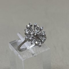 Anillo roseta online brillantes