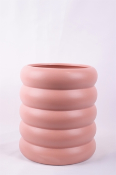 vaso para plantas cerâmica rosê - comprar online